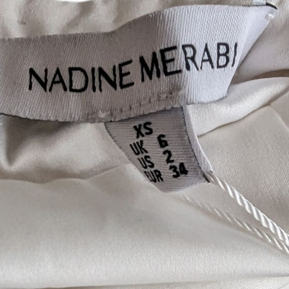 NWT Nadine Merabi Sara Beaded Fringe Feathered Skirt Size XS/2 - Picture 6 of 11